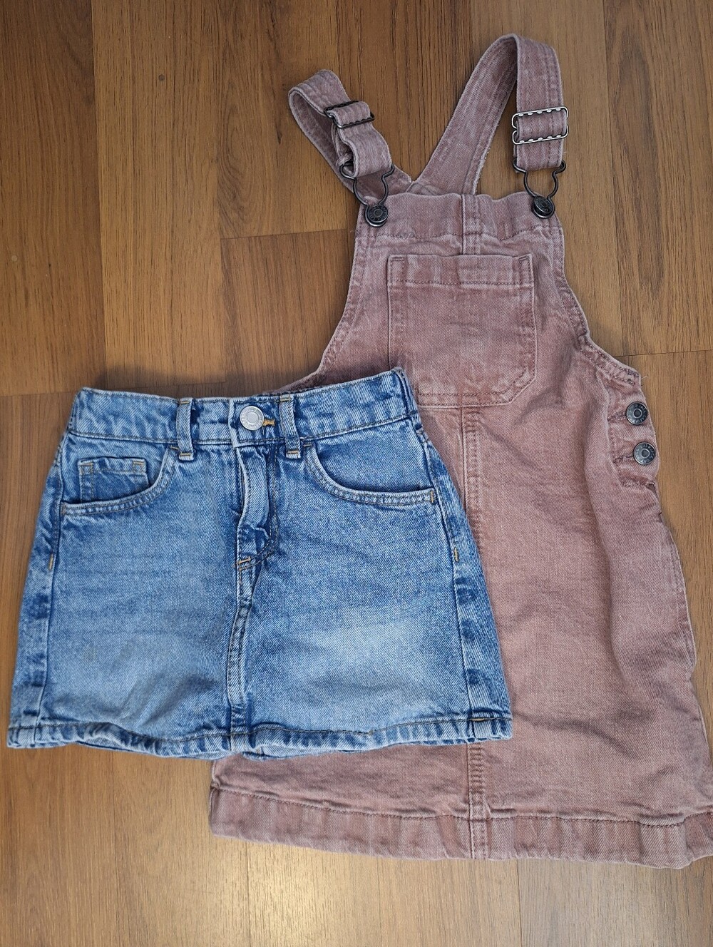4T Toddler, Girls Denim Overalls And Skirt Lot Cat &Jack, H&M